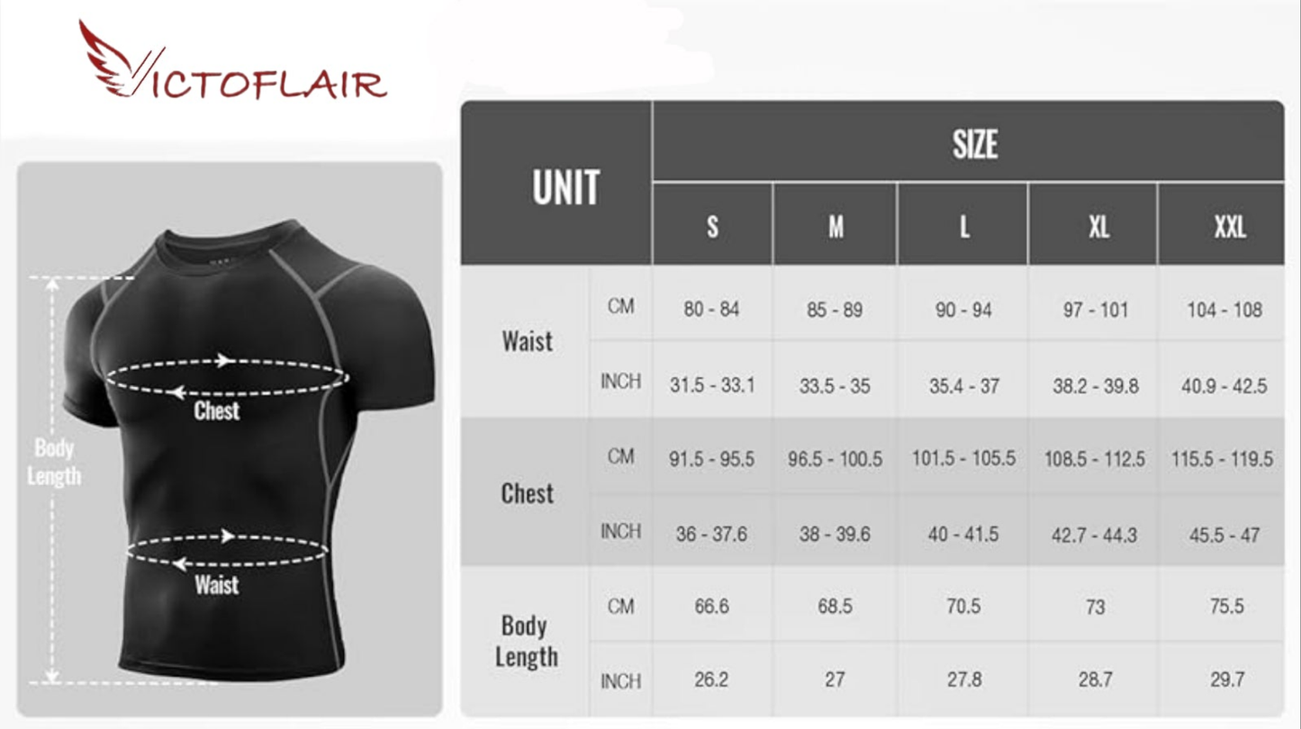 'Victory' Series - Black Compression Short Sleeve Tee